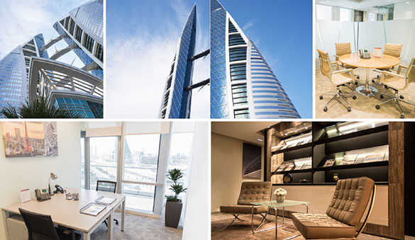 Virtual offices in Manama and 4 other cities in Bahrain