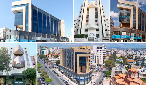 Cyprus의 Limassol 외 3개 도시의 오피스 공간