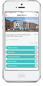 Manage your office space via the Regus App
