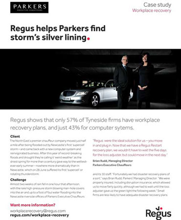 雷格斯容灾恢复parker案例