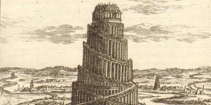 An artist's impression of the Tower of Babel